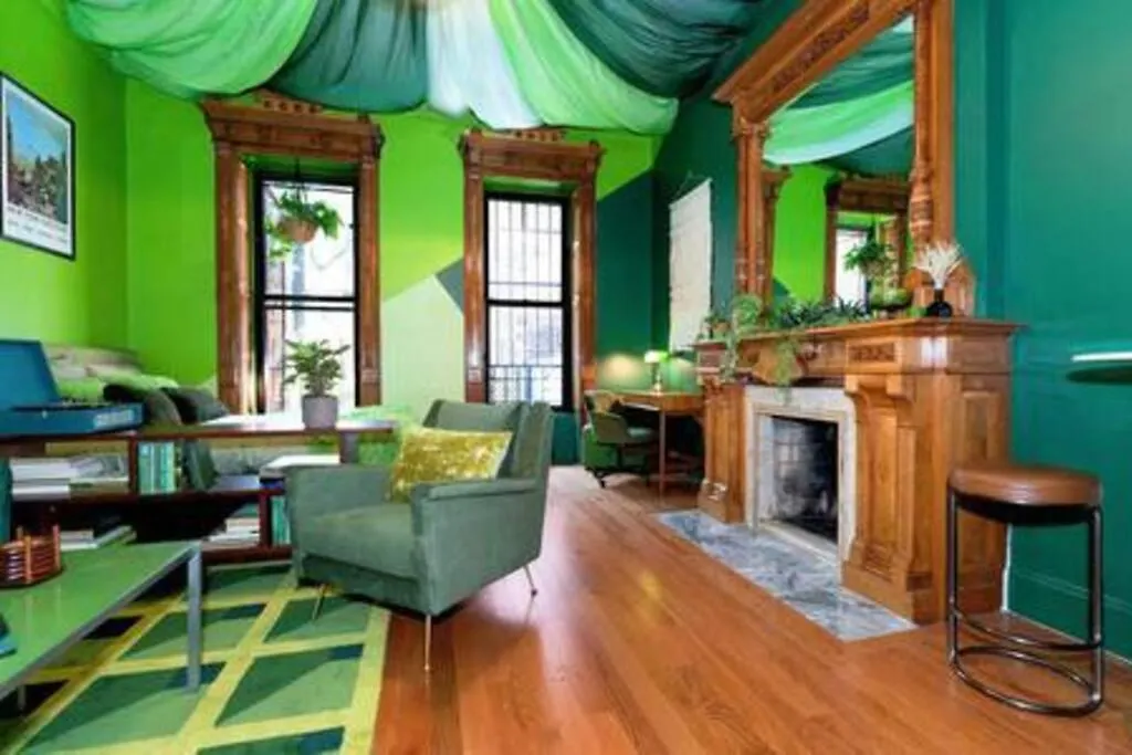 Apartman The Green Room: 70S Groove Themed Studio New York Amerikai Egyesült Államok